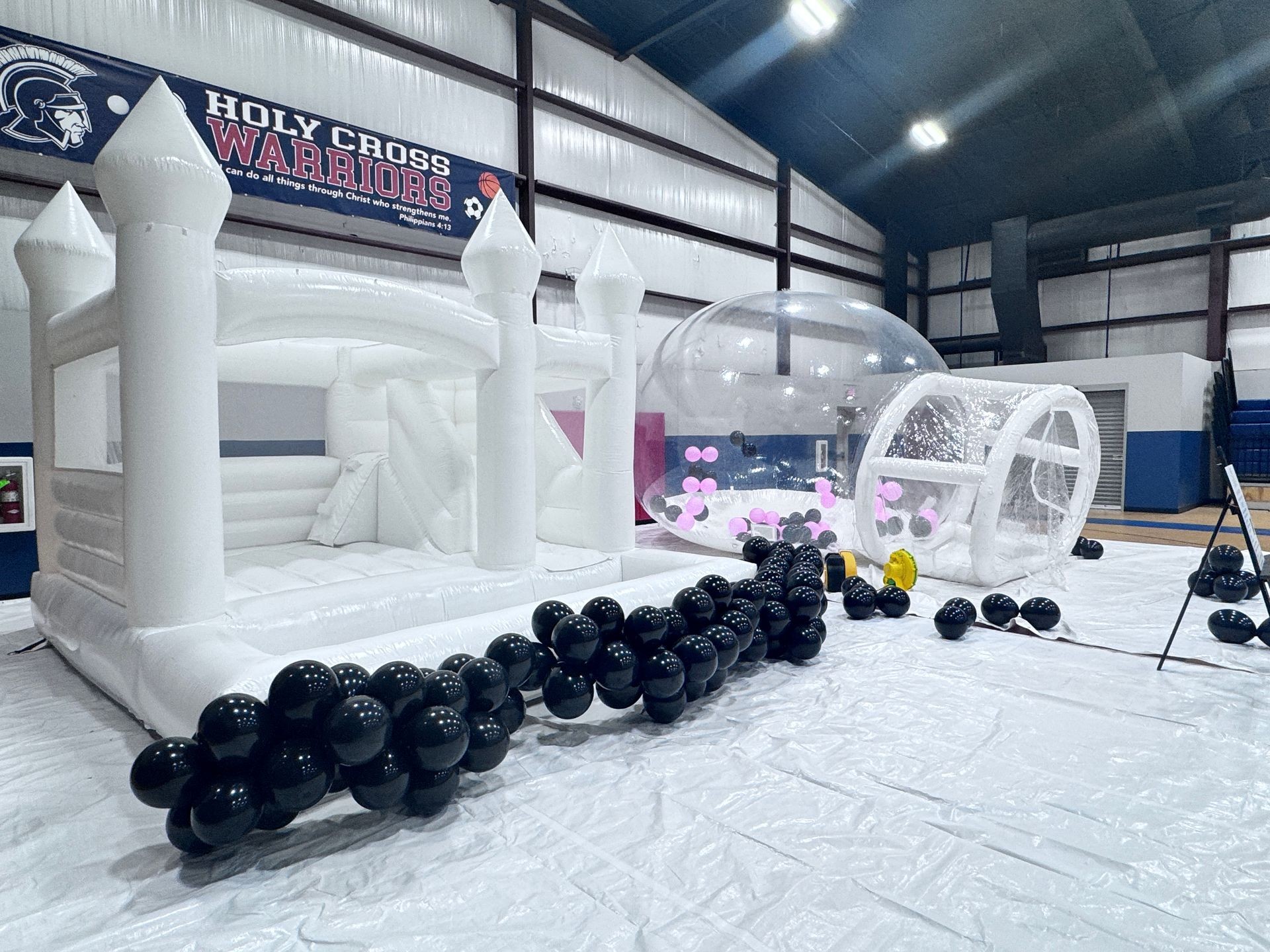 Bounce House, slide, and ball pit & Bubble House
